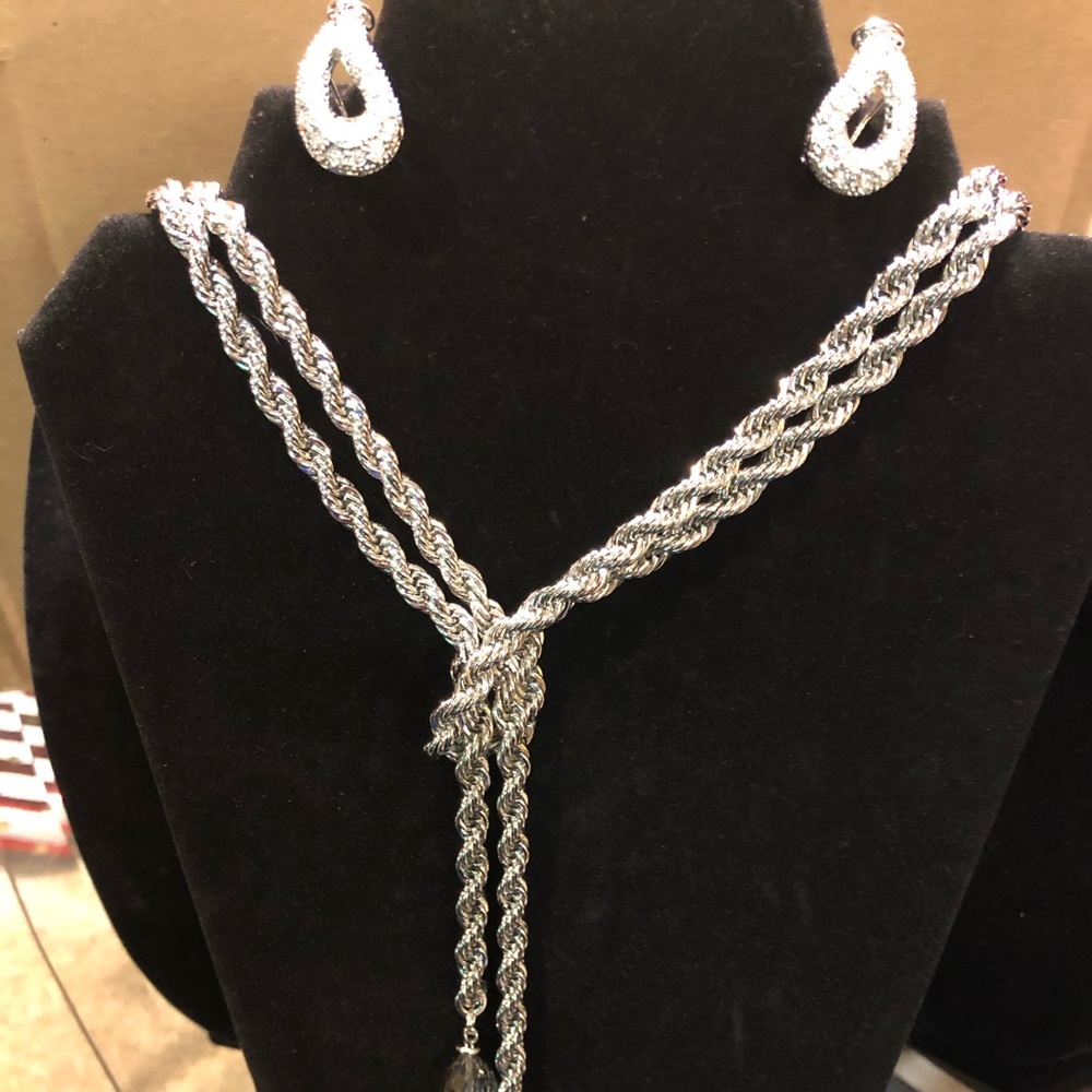 Necklace and earrings